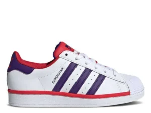 ADIDAS SUPERSTAR ‘WHITE COLLEGIATE PURPLE SCARLET’