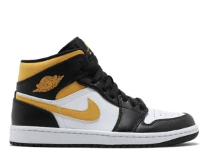 AIR JORDAN 1 MID ‘BLACK UNIVERSITY GOLD’