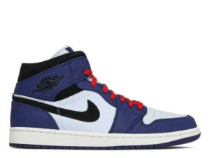 AIR JORDAN 1 MID ‘NAVY BLUE RED’