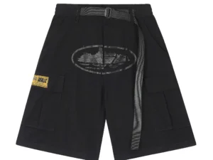 Alcatraz Cargo Full Black Shorts