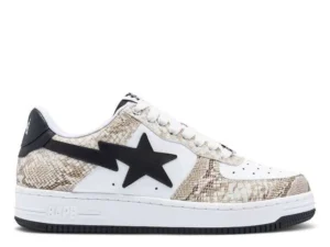 BAPESTA ‘BEIGE SNAKESKIN’