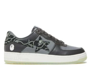 BAPESTA ‘TEXT CODE CAMO CHARCOAL’