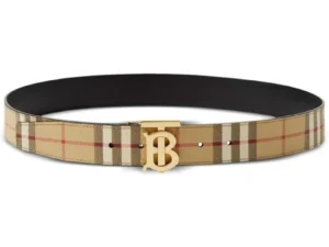 Belt Burberry Black Gold TB Plaque BY001