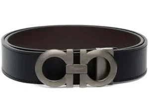 Belt Ferragamo Black Gancini Buckle FG001