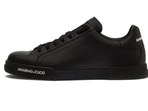 Calfskin nappa Portofino sneakers Black