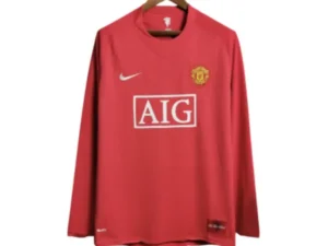Camiseta Retro Manchester United 08/09 Manga Larga