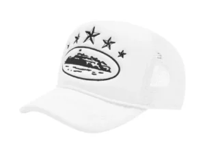 Cap Corteiz 5 Starz Alcatraz Hat White