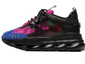 Chain Reaction Blue Black Fuchsia