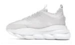 Chain Reaction White Mesh Rubber Suede