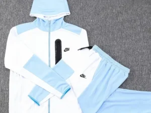 Conjunto Nike Sportswear Tech Fleece Azul e Branco