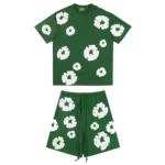 Denim Trs Green Short set