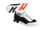 Hermes Bouncing Sneaker Ripstop Fabric «Black White Orange»