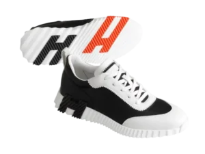 Hermes Bouncing Sneaker Ripstop Fabric «Black White Orange»