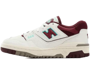NB 550 White Burgundy Blue