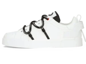 Portofino sneakers in calfskin and patent leather White