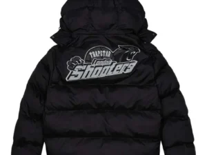 Shooters Hooded Black Reflective Puffer