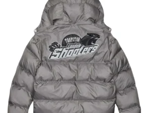 Shooters Hooded Grey Reflective Puffer