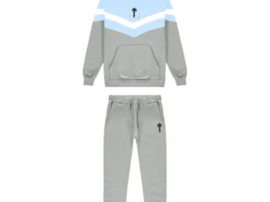 V-Stripe Hooded Sky Blue Tracksuit
