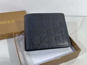 Wallet Gucci Black Embossed Leather GC121